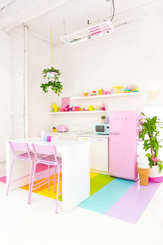 inspirasi dapur yang colorful