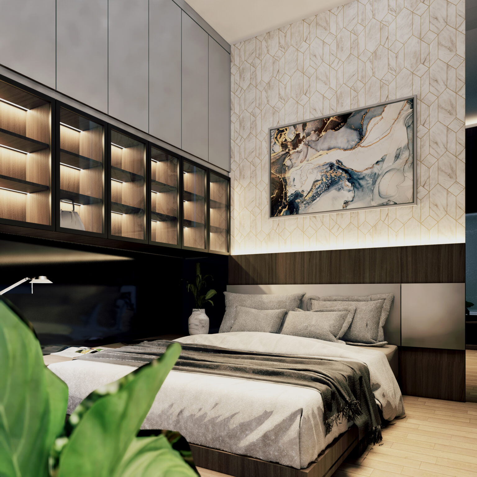 desain arsitektur dan interior kamar utama NY HOUSE Solo (2)